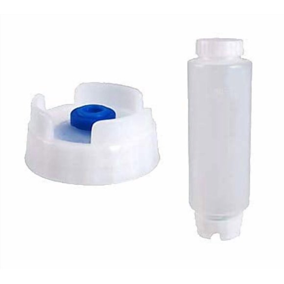 Set de 3 Botellas FIFO de 355 ml con Válvula de Punta Azul para Dispensar