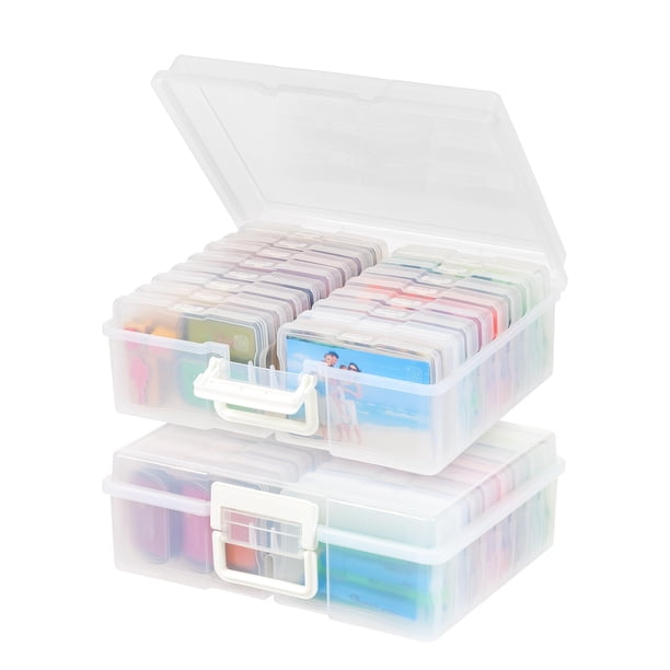 Almacenamiento de fotos Craft Keeper IRIS USA, 4 x 6 unidades, 2 unidades, transparente