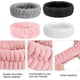 thumbnail image 4 of Spa Facial Diadema 12 Piezas Spa Diadema Muñequera Set Mujeres Maquillaje Diadema Niñas Lavado Rostro Diadema Suave Micrdeiber Maquillaje Baño Mujeres Niñas (Negro Blanco Gris Rosa), 4 of 7
