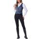 thumbnail image 2 of INSPIRE CHIC Chaleco de Mezclilla para Mujer Cuello en V con Botones Casual Chaleco de Jean sin Mangas XL Azul, 2 of 6
