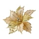 thumbnail image 5 of Flores Artificiales De Poinsettia De Navidad, Flor De Navidad Simulada Para Fiesta Dorada, 5 of 5