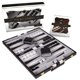 thumbnail image 1 of Set de backgammon Crazy Games Classic con funda de piel de 38 cm, 1 of 5