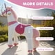 thumbnail image 5 of Caballo de montar unicornio Qaba 96 cm blanco 4‑7 años, 5 of 9