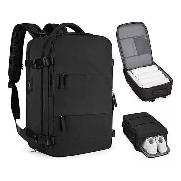 Mochila Viral Bolso Viaje Organizador Abajo Avion 40l Capacidad con USB