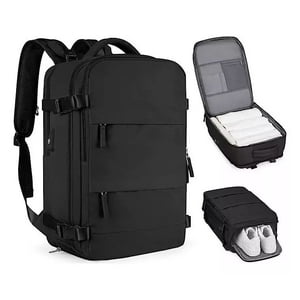 Shop E-Home - Mochila Viral Bolso Viaje Organizador Abajo Avion 40L Capacidad Con Usb