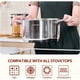 thumbnail image 4 of Stock Pot Sunhouse de acero inoxidable de 7 litros con tapa visible de inducción, 4 of 8