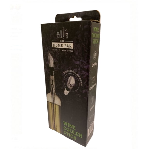 Varilla Coctelera De Vino Multifunción 2 Piezas Acero Inoxidable Plateado