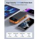 thumbnail image 3 of Cargador portátil Power Bank LENGSUM 32000 mAh con cables naranja, 3 of 8