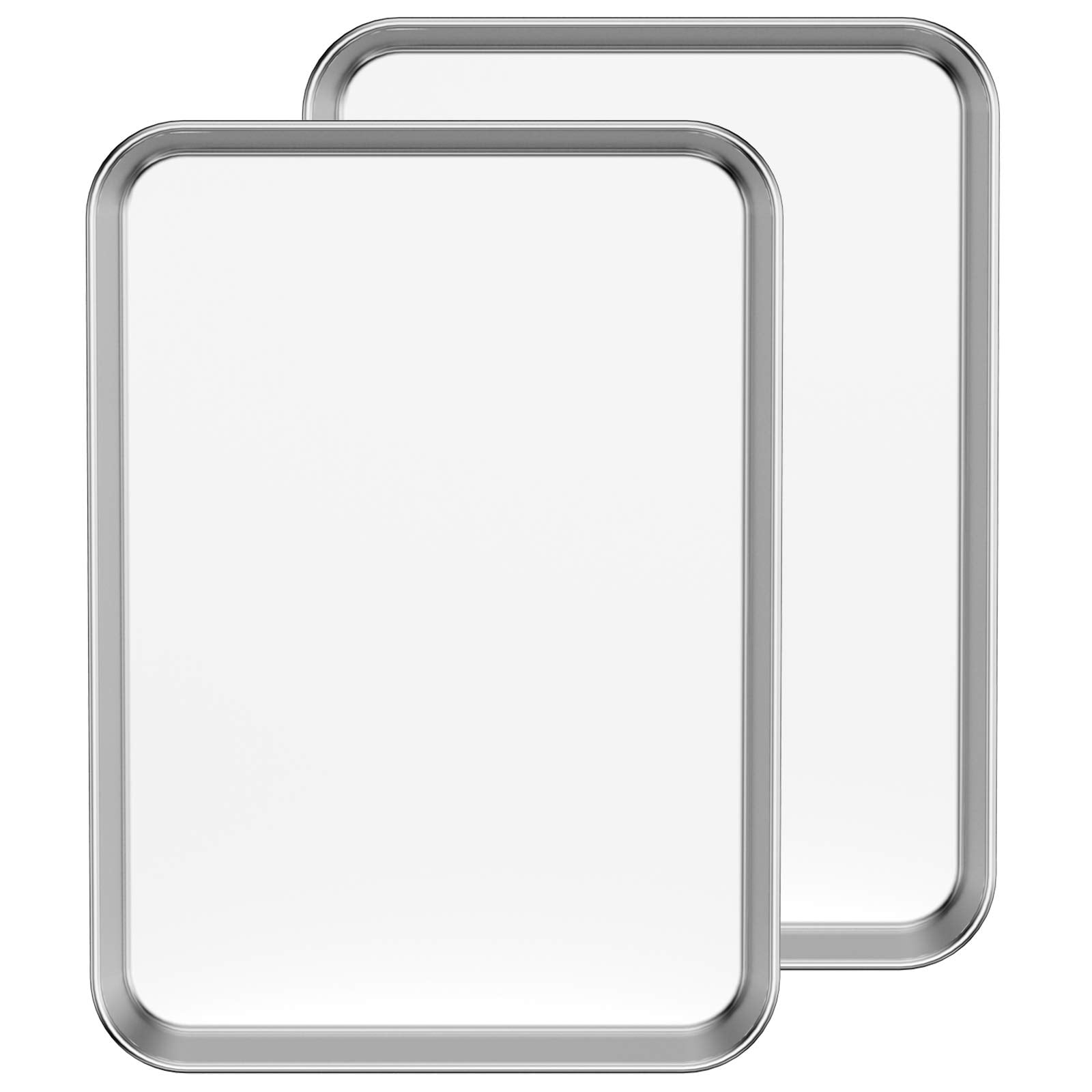 Juego De Bandejas Para Hornear Bastwe De Acero Inoxidable, 45 X 33 Cm (juego De 2)