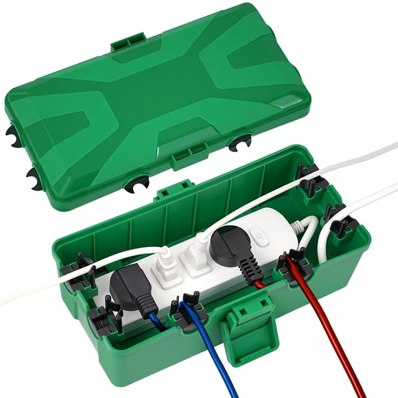 Caja Eléctrica Exterior Mediana Ip54 Impermeable Verde