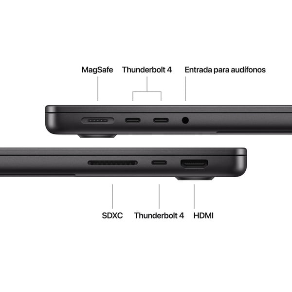 MacBook Pro 14/ M4 Pro 12C/ GPU 16C/ 24GB RAM/ 512GB negro