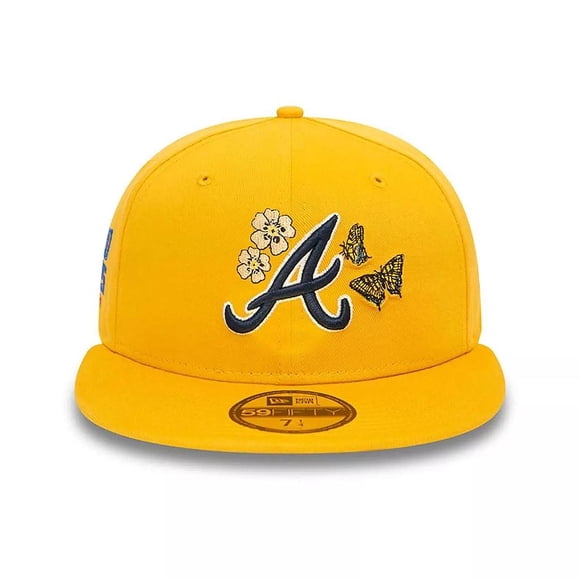 Jockey Gorra New Era 59Fifty Atlanta Braves MLB Seasonal Flower Dark Yellow