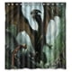 thumbnail image 1 of Cortina de ducha de dragón con ganchos, tamaño 66 x 72 pulgadas, 1 of 3