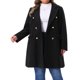 thumbnail image 1 of Abrigo Elegante de Mujer Talla Grande Agnes Orinda con Manga Larga, Cuello con Solapa, Doble Botonadura, 3X Negro, 1 of 6