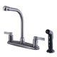 thumbnail image 1 of Grifo de cocina Kingston Brass NuvoFusion de 8 pulgadas con instalación central, 1 of 2