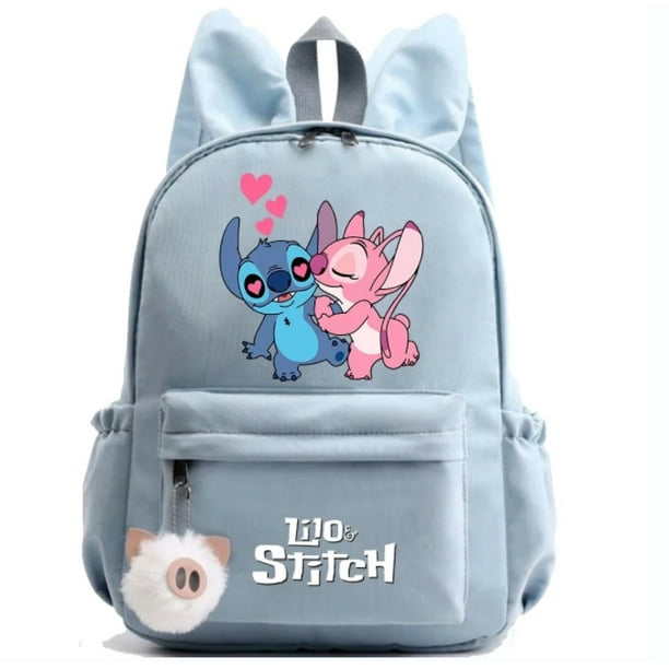 MINISO Disney Lilo Stitch Backpack for Girl Boy Student Teenager Children Rucksack Women kawaii Cartoon School Bag Mochila