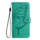 thumbnail image 2 of Funda cartera mariposa para Motorola Moto G17 Power con soporte y ranuras para tarjetas Verde, 2 of 6