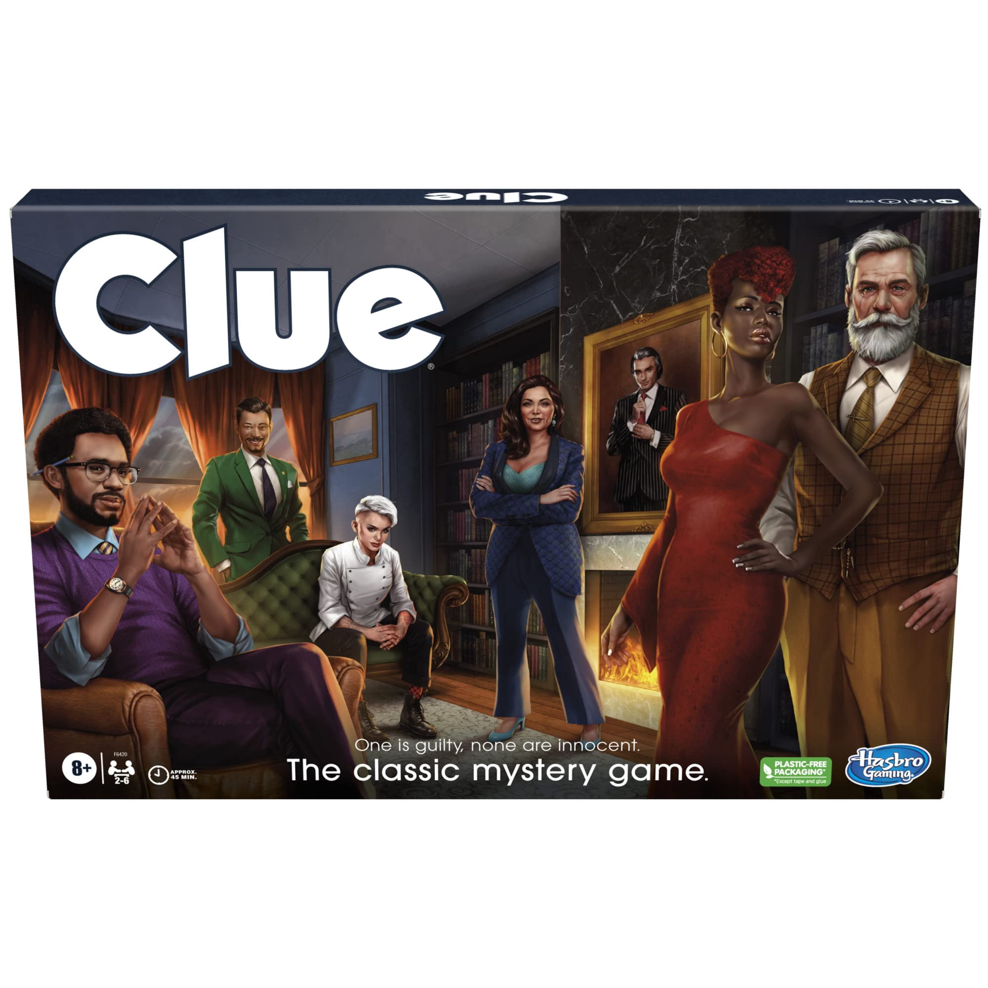 Juego De Mesa Hasbro Gaming Clue Para Niños De Más De 8 Años, De 2 A 6 Jugadores