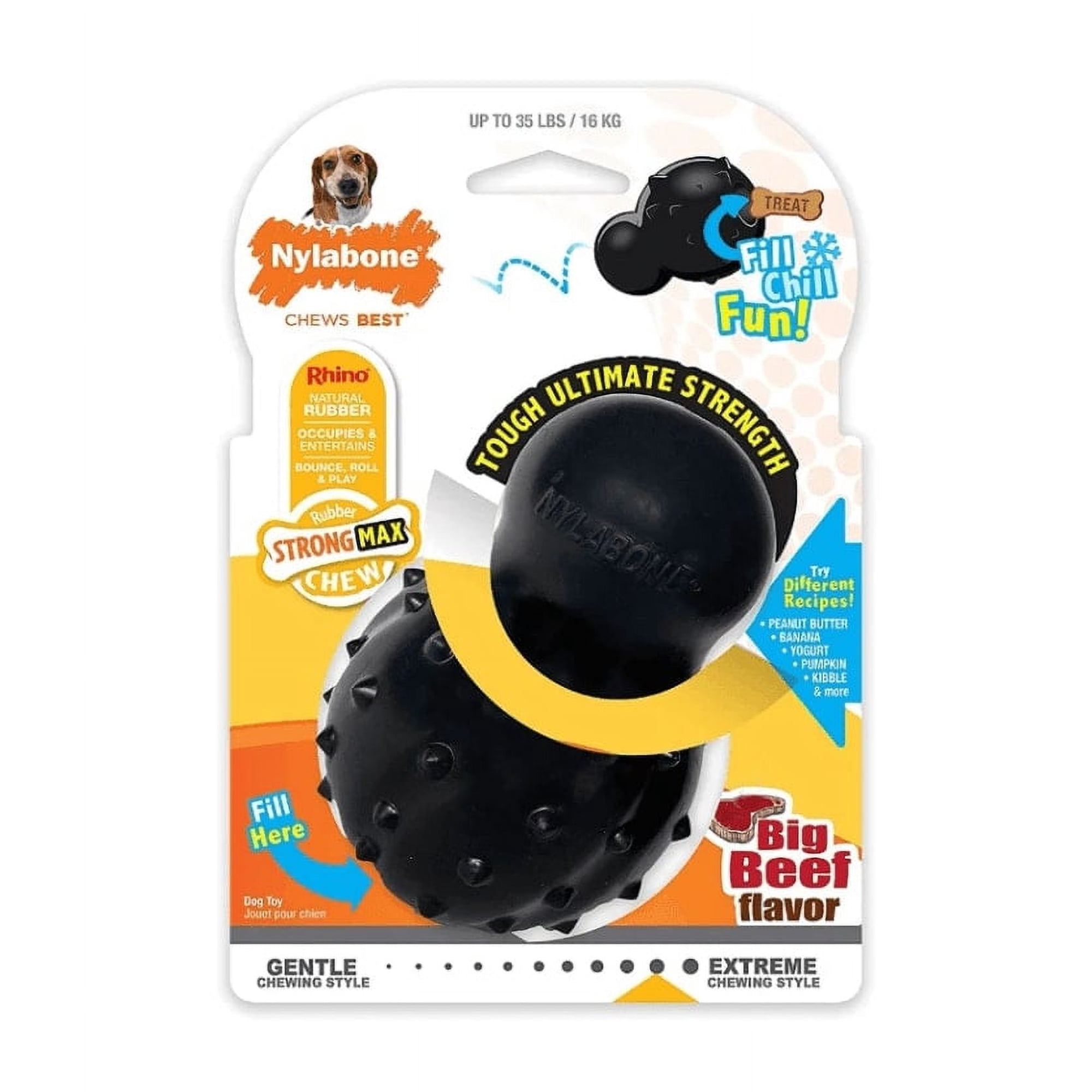 Nylabone Juguete Para Perros Goma Cone Para Rellenar 16 Kg