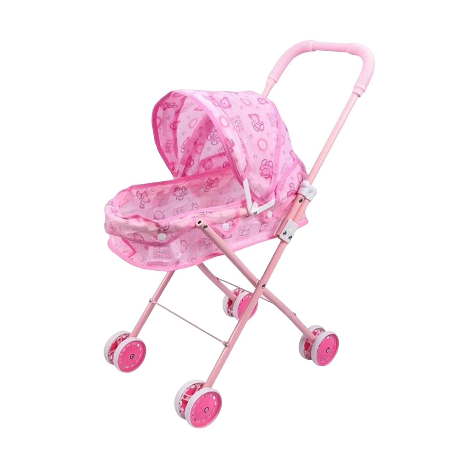 Magideal - Carro De Muñecas Juego De Rol Actividades De Aprendizaje Decoración Para Casa De Muñecas Carrito De Empuje Juguete Interactivo Para Niños Niñas Niños