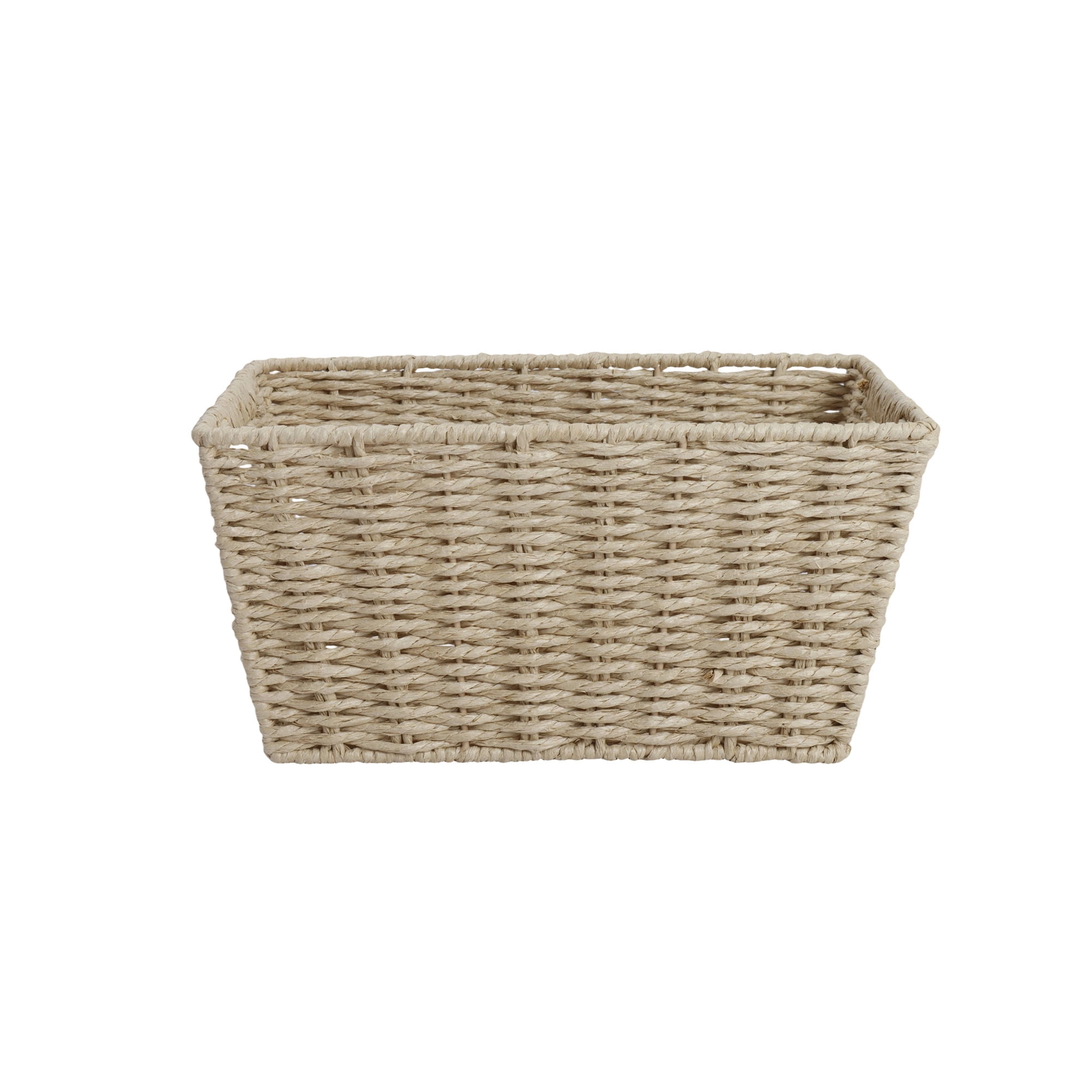 Canasto Rectangular 16x36cm Papel,metal Mainstays