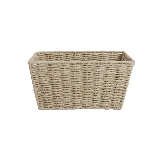 Canasto Rectangular 16x36cm Papel,metal Mainstays