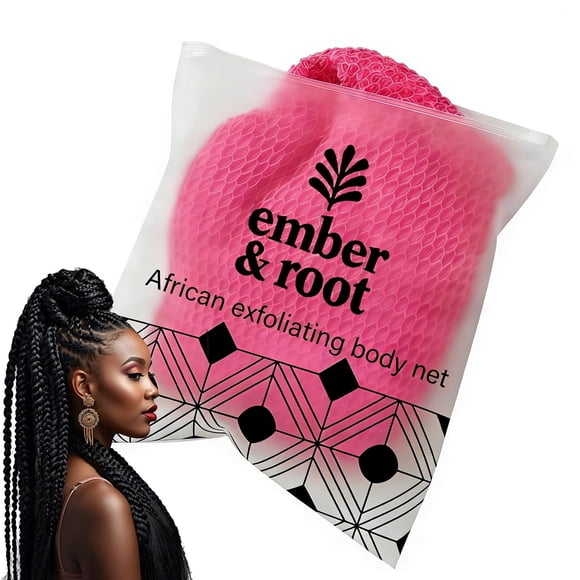Esponja de Baño Ember & Root 50 g Rosa Exfoliante