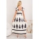 thumbnail image 2 of Maxi Vestido Largo Verano Mujer Estampado Casual Sin Mangas 3380, 2 of 3