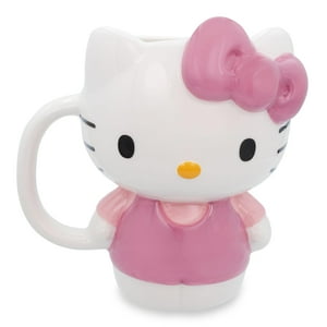Silver Buffalo - Taza De Cerámica Sanrio Hello Kitty Esculpida En 3D, 600 Ml, Sin Bpa