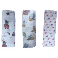 Pellitos - Pack 3 Pañal Gasa Niña 100% Algodón