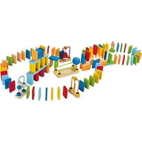 Domino Set Hape Dynamo Wooden, Ganador Del Premio, Para Niños, 107 Piezas