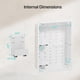thumbnail image 3 of Caja multimedia empotrada para pared PEGZONE de 17", 3 of 7