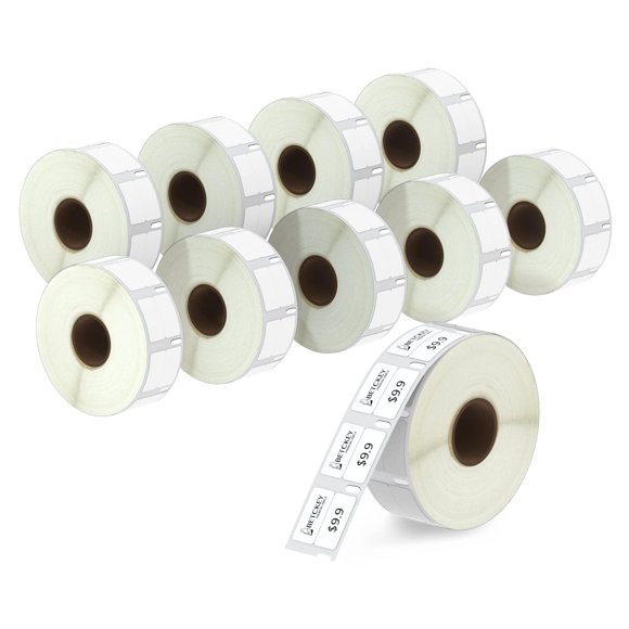 Etiquetas BETCKEY 13 mm × 25 mm 2‑en‑1 10 rollos