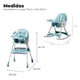 thumbnail image 2 of Silla Comer Bebe Doble Altura Safe Baby Mecedora Reclinable Celeste, 2 of 7