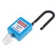 thumbnail image 1 of Candado De Bloqueo De Seguridad De Seguridad Keyed Time Nylon 38mm Shackle Blue, 1 of 5