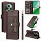 thumbnail image 1 of FOXDOCK Funda tipo Cartera para OPPO Reno 12F 5G – Cubierta de Cuero PU con Múltiples Ranuras, Bolsillo para Efectivo y Correa de Muñeca, 1 of 6
