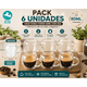 thumbnail image 2 of Pack 6 Tazas Doble Vidrio 80ml con Asa Térmicas Café Espresso Borosilicato, 2 of 2