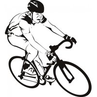 Rienda Libre Graphics - Decomural Bike Racer Cyclist Cycling Sports Ws-18836