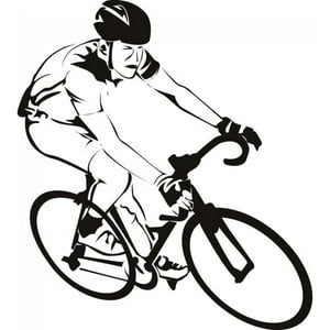 Rienda Libre Graphics - Decomural Bike Racer Cyclist Cycling Sports Ws-18836
