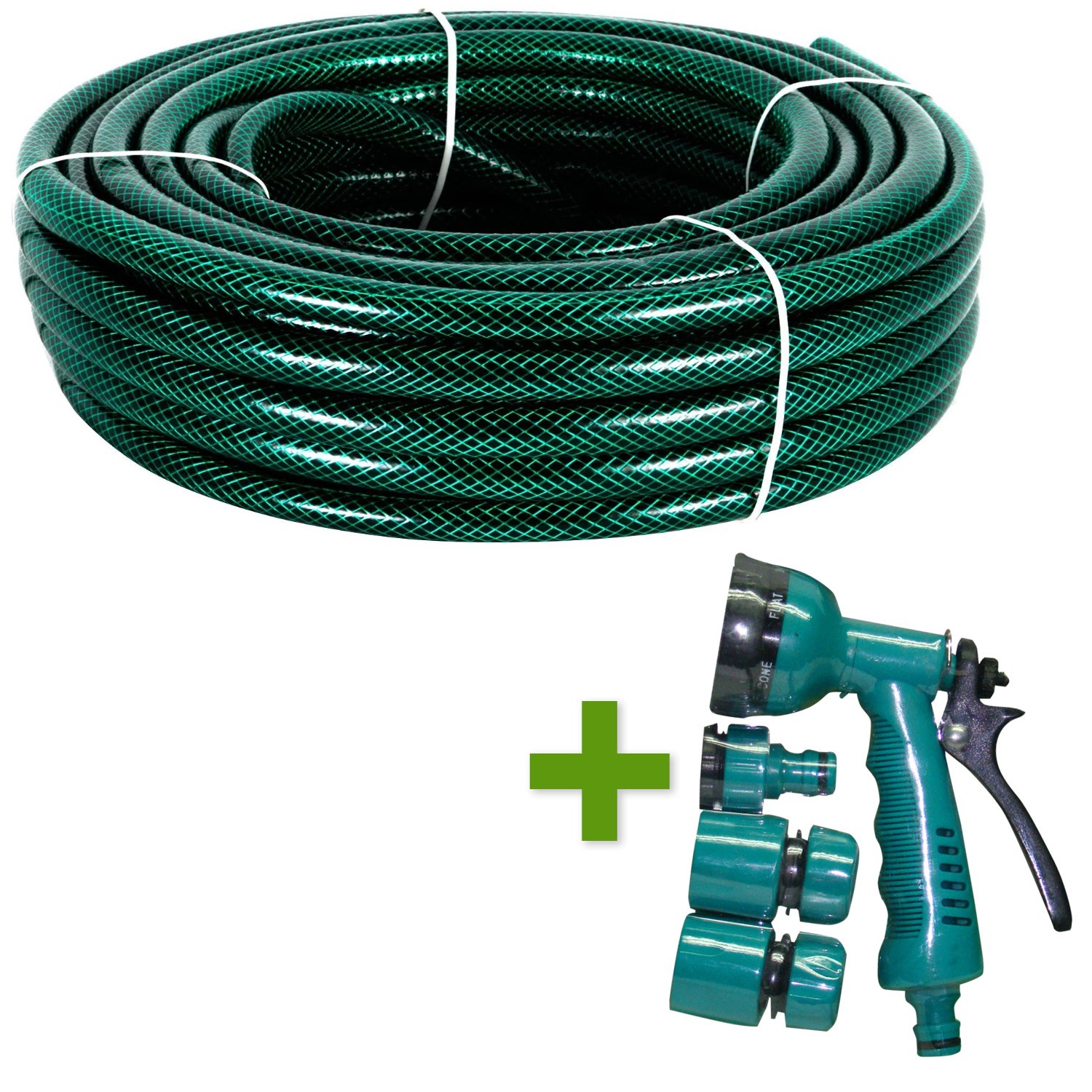 Manguera Jardín 1/2 20Mts + Pistola 6 Posición Green Season