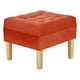 thumbnail image 2 of Pouf Wood 1c Felpa 05 Naranjo, 2 of 4