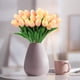 thumbnail image 2 of Flores Artificiales Uxcell Tulipanes Amarillo Pálido, 2 of 3