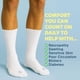thumbnail image 5 of Calcetines para diabéticos Doctor's Choice para hombre, blancos, 10-13, talla 4 pares, 5 of 6