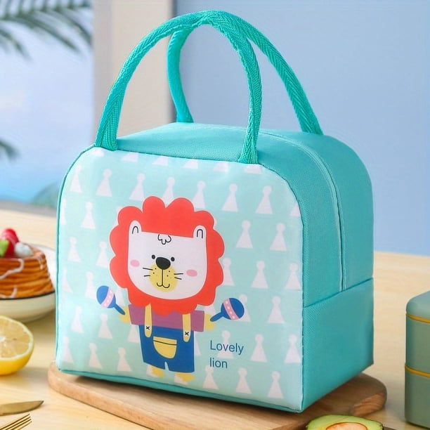 Cute Cartoon Insulated Lunch Bag - Perfect for Kids' School Lunches!