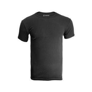 Snix - Polera Rib Infantil Cuello Polo Negra Talla 6