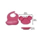 thumbnail image 2 of Set Alimentacion Bebe Silicona Plato Cangrejo Rosa, 2 of 5