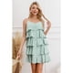 thumbnail image 2 of Vestido Mujer Escalonado Corto Casual Eventos Verano Sexy Coqueto 343, 2 of 4