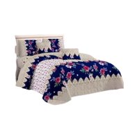 Genérico - Cubrecama Quilt 2 Plazas+2 Fundas Verano Fresco 13N21