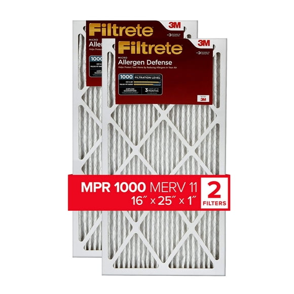 Filtro de aire para horno AC Filtrete, 16 x 25 x 1, MPR 1000