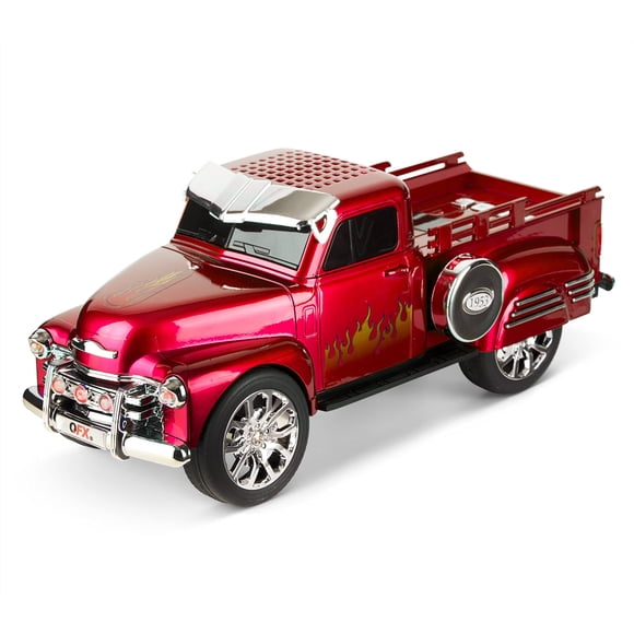 Réplica de camioneta Hot Rod con altavoz QFX Bluetooth 1953